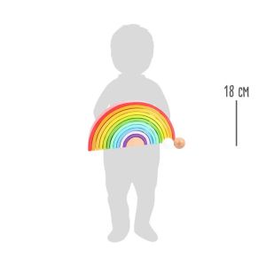 Small Foot Дъга за сортиране, дървена, 14 части