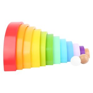 Small Foot Дъга за сортиране, дървена, 14 части