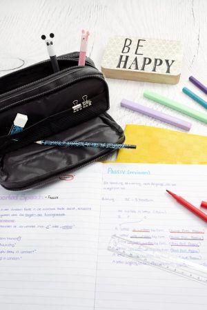 Eberhard Faber Несесер, с три отделения, антрацит, празен