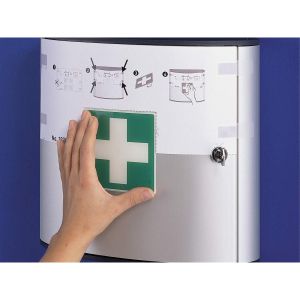 Аптечка Durable, метална, размер M, сребриста, 302 х 280 cm