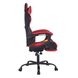 Геймърски стол RFG Max Game, екокожа, Multi-function механизъм, метална основа, до 150 kg, черно-жълт, сглобена мостра