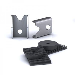 Фитинги за окачване на шумоизолиращ стенен панел Narbutas Modus, сив метал, 2 броя