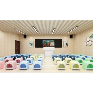 Табуретка RFG Funny, за съхранение, пластмасова, 300 х 400 х 370 mm, жълта, 6 броя в комплект