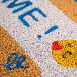 Изтривалка Olivo Cocco Joy - Hello/Welcome, кокосова, 40 х 60 cm