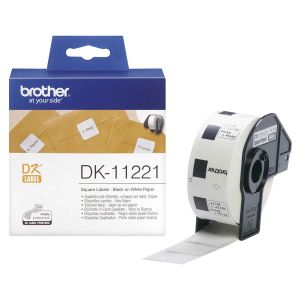 Етикети за термопринтер Brother, квадратни, 23 х 23 mm, 1000 броя