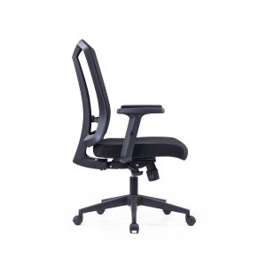 Ергономичен офис стол RFG Primo W, дамаска и меш, Multi-function механизъм, до 120 kg, черен