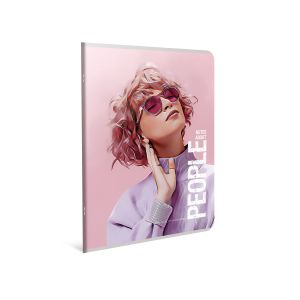 Gipta Тетрадка People, А4, бяла хартия, широки редове, 60 листа