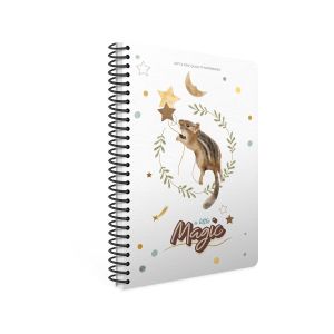 Gipta Тетрадка Magic, А4, бяла хартия, широки редове, със спирала, 80 листа