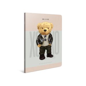 Gipta Тетрадка Xoxo, А4, бяла хартия, широки редове, 80 листа