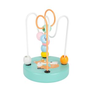 Small Foot Играчка с лабиринт Лисица, дървена, с мъниста