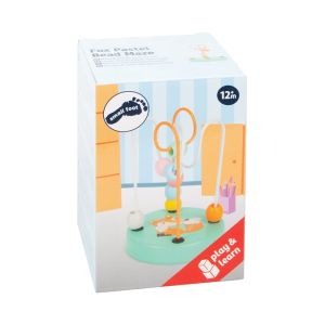 Small Foot Играчка с лабиринт Лисица, дървена, с мъниста