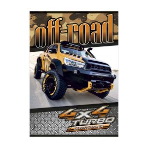 Тетрадка, A4, каре, офсетова хартия, мека корица, 80 листа, дизайни за момче