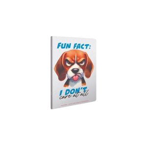 Gipta Тетрадка Nothing A5, бяла хартия, широки редове, PP корица, 60 листа