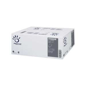 Кърпи за ръце Papernet Standard, V-сгъвка, еднопластови, 24.5 х 23 cm, 250 къса, 20 броя