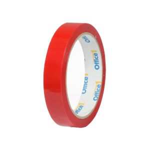 Office 1 Тиксо, 18 mm x 60 m, червено, 8 броя