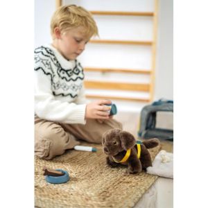 Small Foot Кученце с чанта за носене, с включени аксесоари за грижа