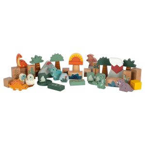 Small Foot Конструктор Динозавър, дървен, 50 части