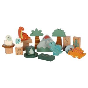 Small Foot Конструктор Динозавър, дървен, 50 части