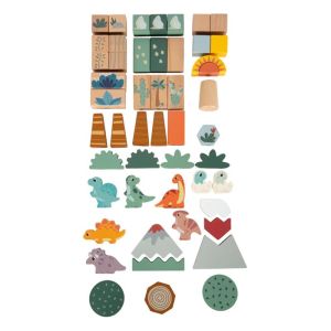 Small Foot Конструктор Динозавър, дървен, 50 части