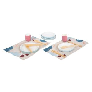 Small Foot Комплект съдове и прибори за хранене, дървени