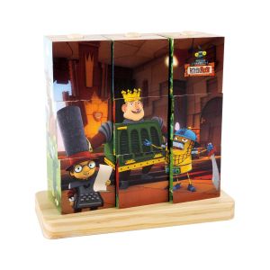 Small Foot Кубчета Ritter Rost, за подреждане, дървени