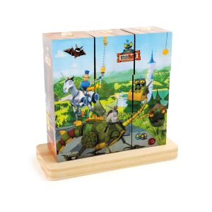 Small Foot Кубчета Ritter Rost, за подреждане, дървени