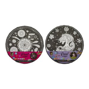 Moxy Рисуване по номера, с 6 бои, кръг, 30 cm, асорти, 24 броя