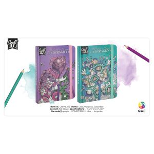 Craft ID Книжка за оцветяване, 50 листа, асорти, 24 броя