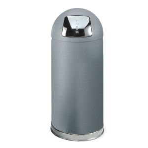 Кош Rubbermaid Easypush, метален, 56 L, сив