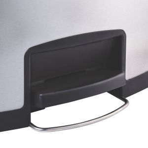 Кош Rubbermaid Slim Jim Front, метален, 30 L, черен, 42.75 x 32.59 x 55.52 cm