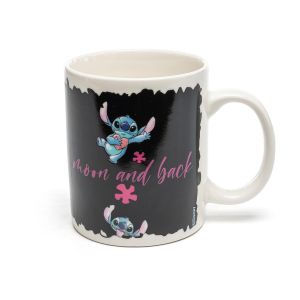 Stor Чаша Stitch & Angel, вълшебна, керамична, 325 ml