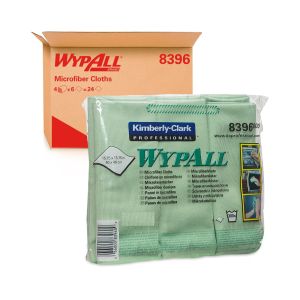 Микрофибърна кърпа Kimberly-Clark WypAll 8396, 40 х 40 cm, зелена, 6 броя