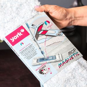 Моп York Magnetic, плосък, 47 x 17 x 145 cm