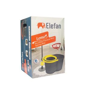 Комплект за почистване Elefan Lemo Spin - моп с кофа Spingo, 16 L