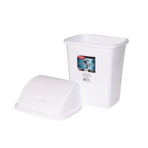 Кош Planet с люлеещ капак, 9 L, бял, 255 x 195 x 365 cm