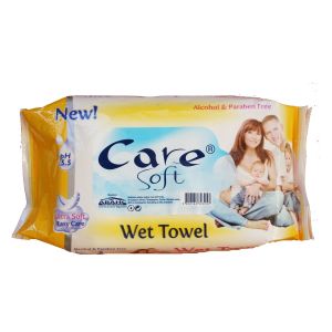 Мокри кърпи Care Soft, 3 цвята, 72 броя