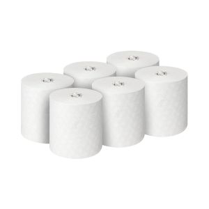 Кърпи за ръце Kimberly-Clark Scott Essential 6691, на ролка, 350 m, бели, 6 броя