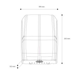 Сешоар за ръце Faneco Mistral Pro, 1500 W, бял, 26.3 х 19.4 х 13.2 cm