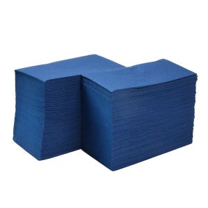 Салфетки, целулоза, двупластови, 1/8 сгъвка, 33 х 33 cm, сини, 150 броя