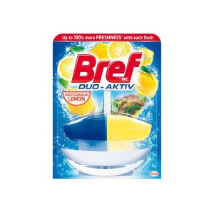 Ароматизатор за тоалетна Bref Duo-Aktiv, течен, лимон, 50 ml