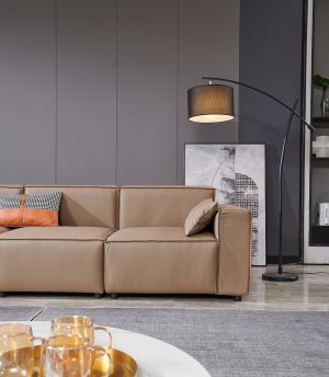 Табуретка RFG Kiano, квадратна, екокожа, 750 х 880 х 420 mm, кафява