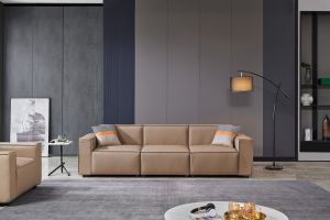 Табуретка RFG Kiano, квадратна, екокожа, 750 х 880 х 420 mm, кафява