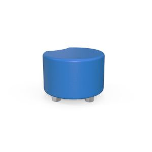 Табуретка RFG Moon, кръгла, екокожа, 60 х 60 х 43 cm, синя