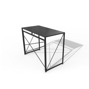 Бюро RFG Soho, над VIII клас, MDF, 1000 х 500 х 750 mm, черен плот, черен метал