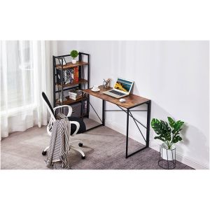 Бюро RFG Soho, над VIII клас, MDF, 1000 х 500 х 750 mm, черен плот, черен метал