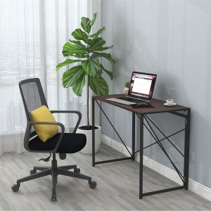 Бюро RFG Soho, над VIII клас, MDF, 1000 х 500 х 750 mm, плот тъмен орех, черен метал