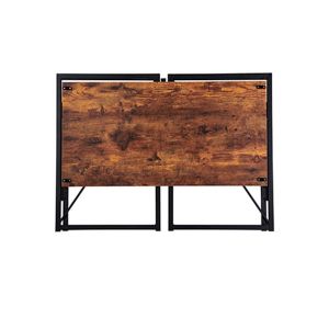 Бюро RFG Soho, над VIII клас, MDF, 1000 х 500 х 750 mm, плот тъмен орех, черен метал