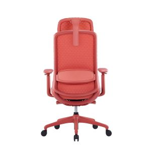 Ергономичен стол RFG Style HB, дамаска, до 130 kg, корал