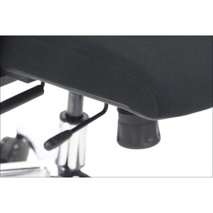 Ергономичен стол RFG Artur HB, дамаска и меш, до 150 kg, черна седалка, черна облегалка