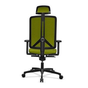 Ергономичен стол Rim Flexi FX1114, ST1 механизъм, до 120 kg, зелен